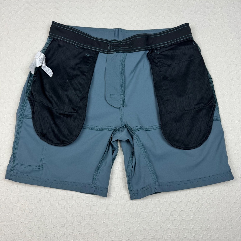 Prana Zion Stretch Outdoor Shorts Mens 32 Blue Cargo Standard Fit 8" Hiking - Picture 14 of 14